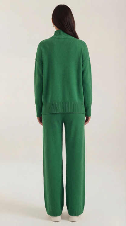 Set Donna Maglione Collo Alto e Pantaloni