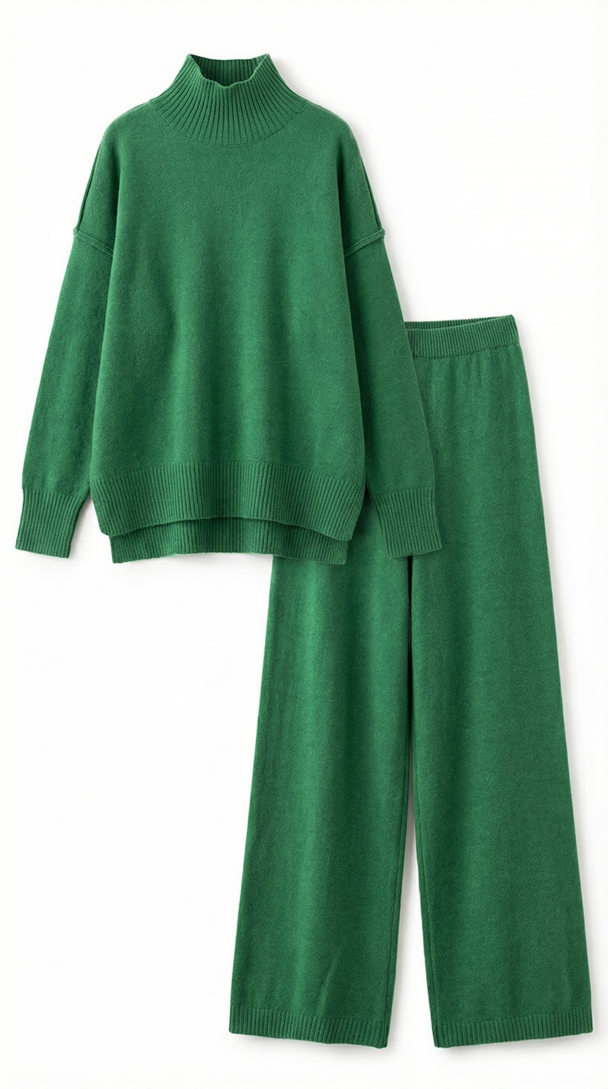Set Donna Maglione Collo Alto e Pantaloni