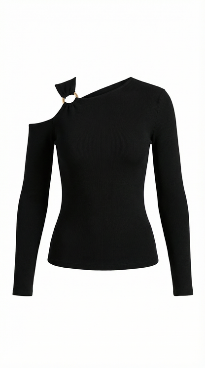 Top Donna Monospalla dal Taglio Pulito