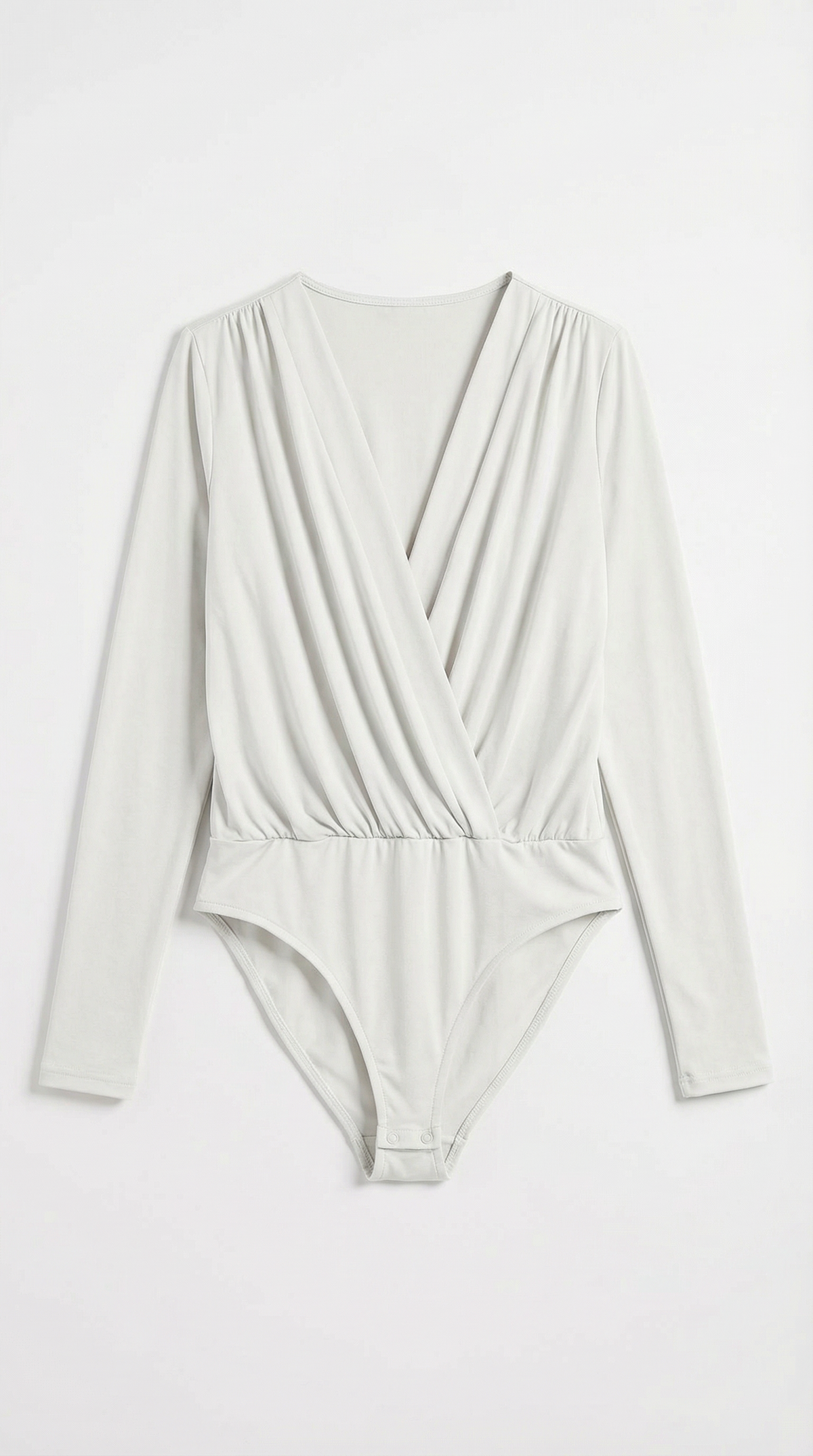 Body Donna con Scollo a V e Drappeggio