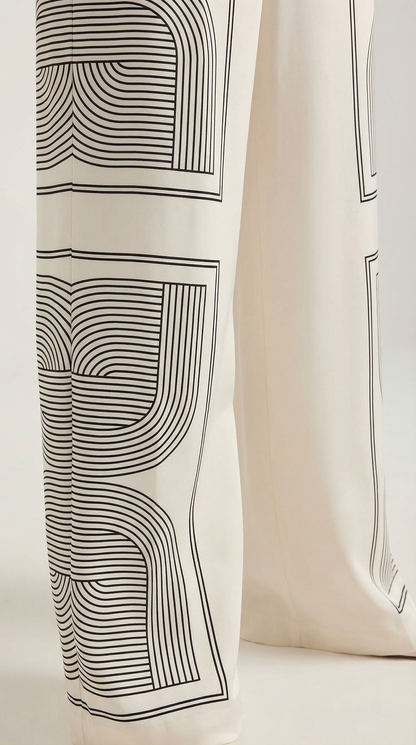 Pantaloni Donna a Gamba Larga Stampati
