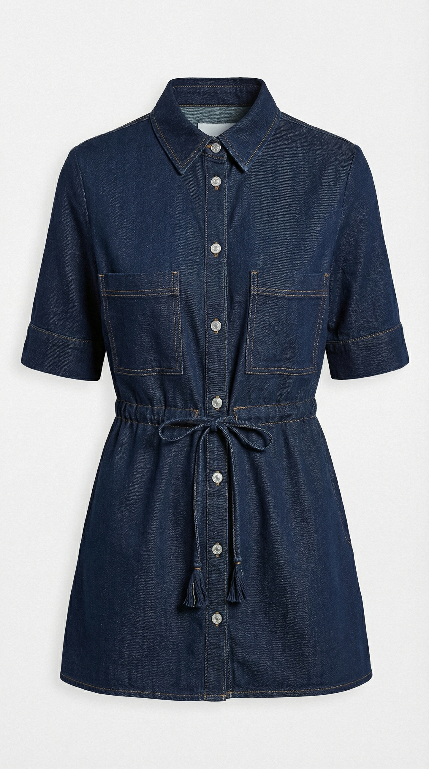 Top Donna in Denim con Colletto