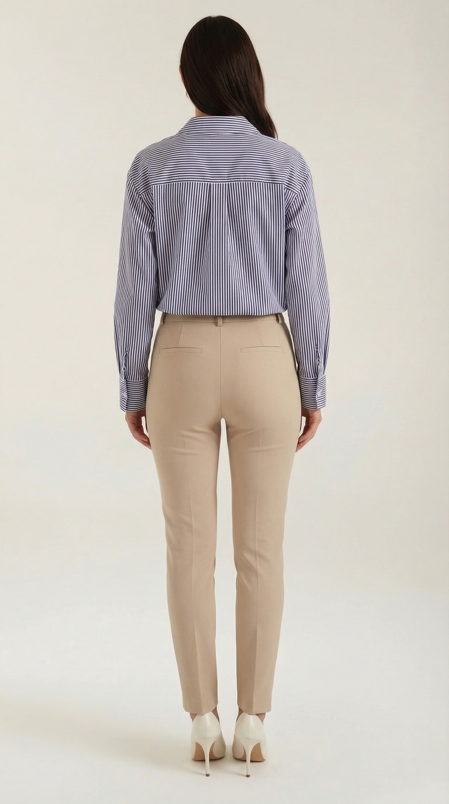 Blusa Donna a Righe in Popeline