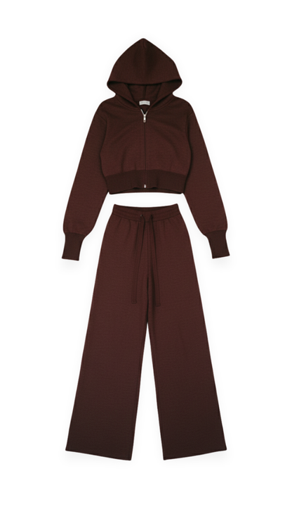 Set Donna in Maglia Giacca e Pantaloni