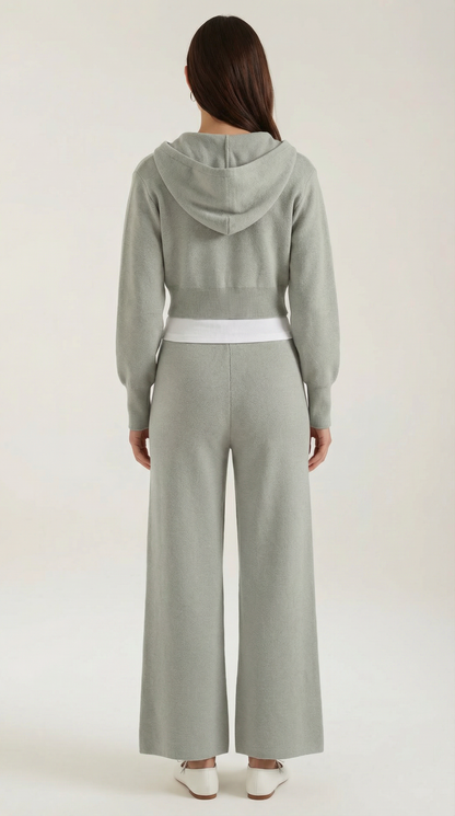 Set Donna in Maglia Giacca e Pantaloni