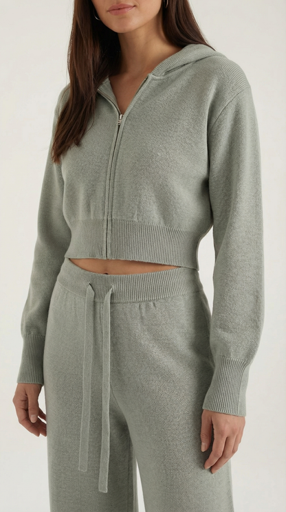 Set Donna in Maglia Giacca e Pantaloni