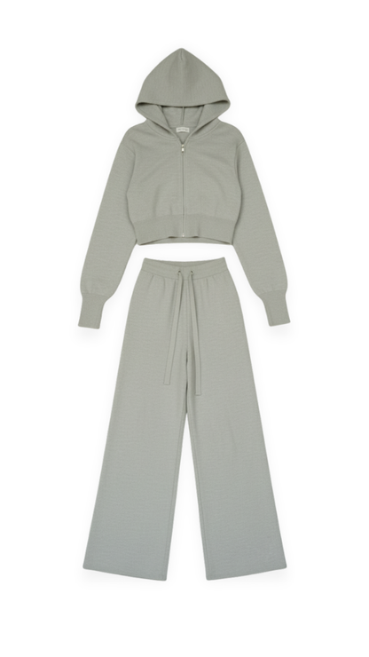 Set Donna in Maglia Giacca e Pantaloni