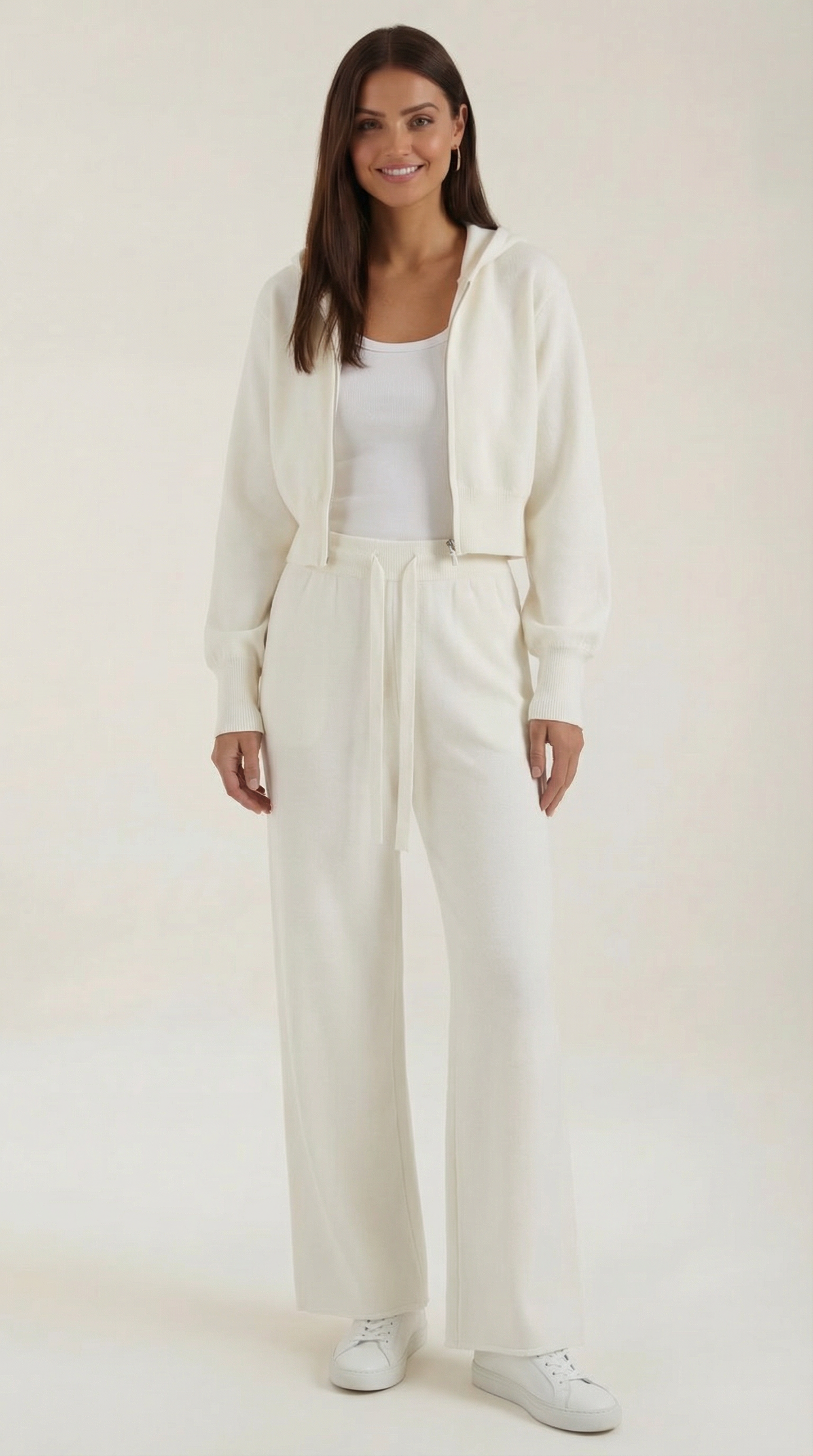 Set Donna in Maglia Giacca e Pantaloni