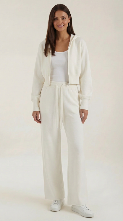 Set Donna in Maglia Giacca e Pantaloni