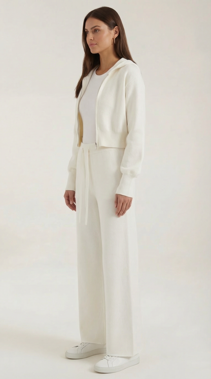 Set Donna in Maglia Giacca e Pantaloni