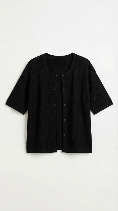 Cardigan Donna a Maniche Corte