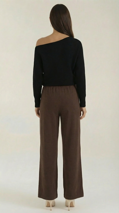 Pantaloni Donna Wide Leg con Coulisse