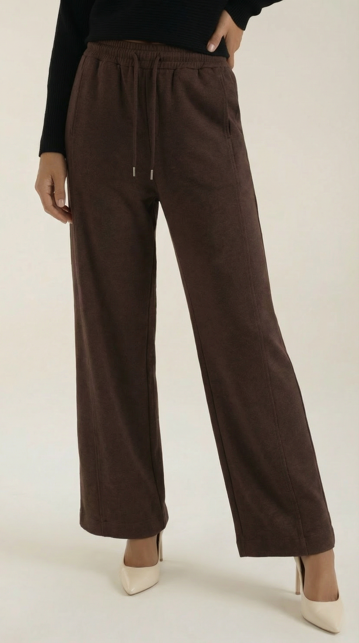 Pantaloni Donna Wide Leg con Coulisse