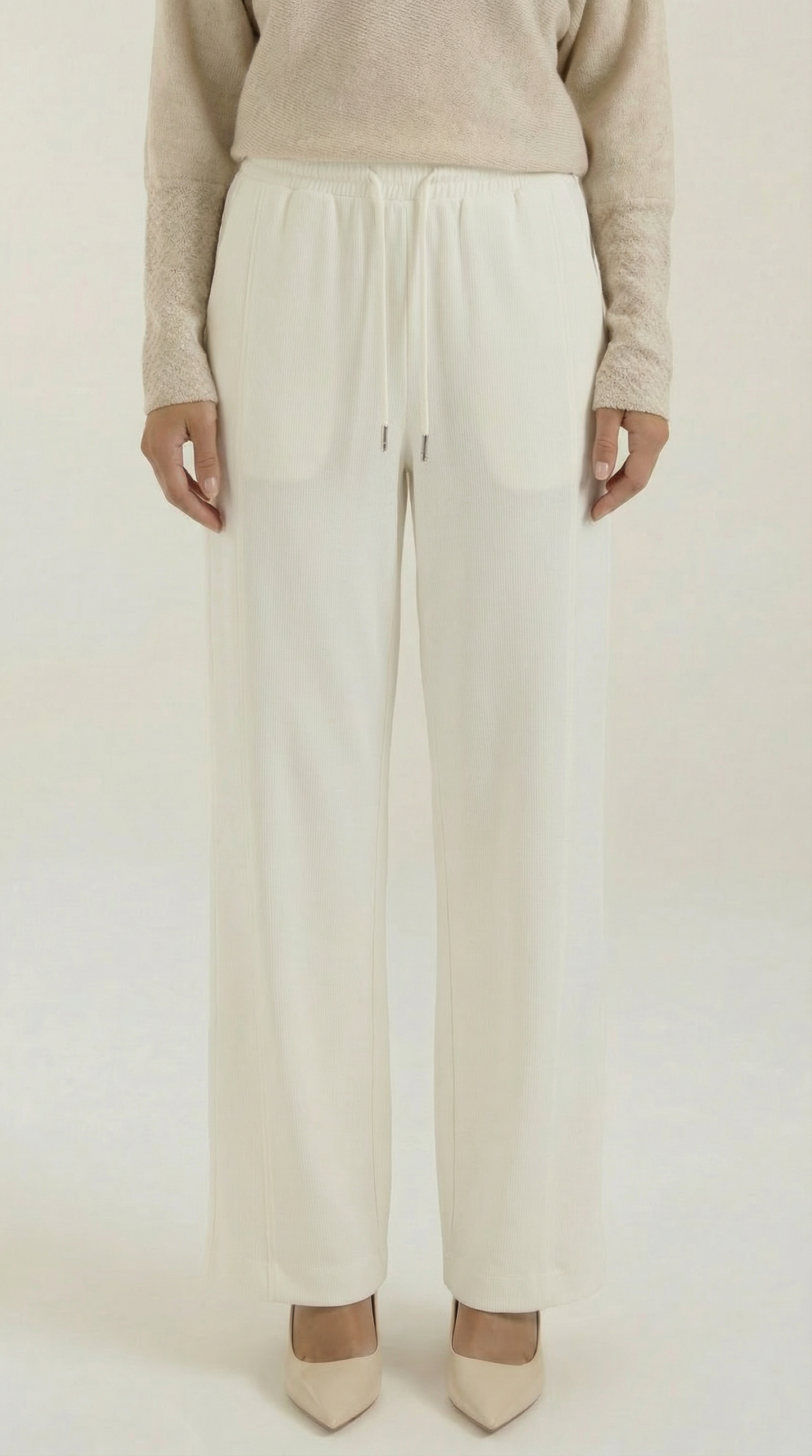 Pantaloni Donna Wide Leg con Coulisse