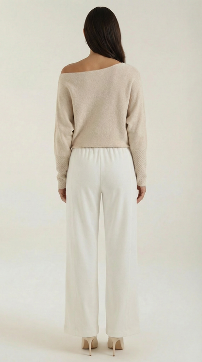 Pantaloni Donna Wide Leg con Coulisse