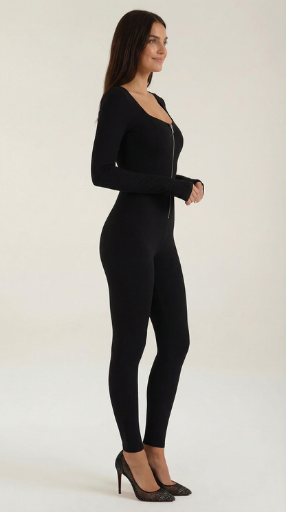 Body Donna Modellante con Zip Frontale