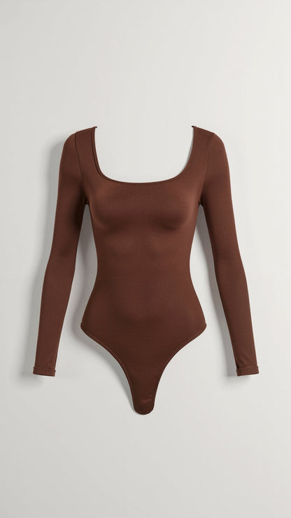 Body Donna a Maniche Lunghe con Supporto Leggero