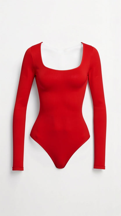 Body Donna a Maniche Lunghe con Supporto Leggero