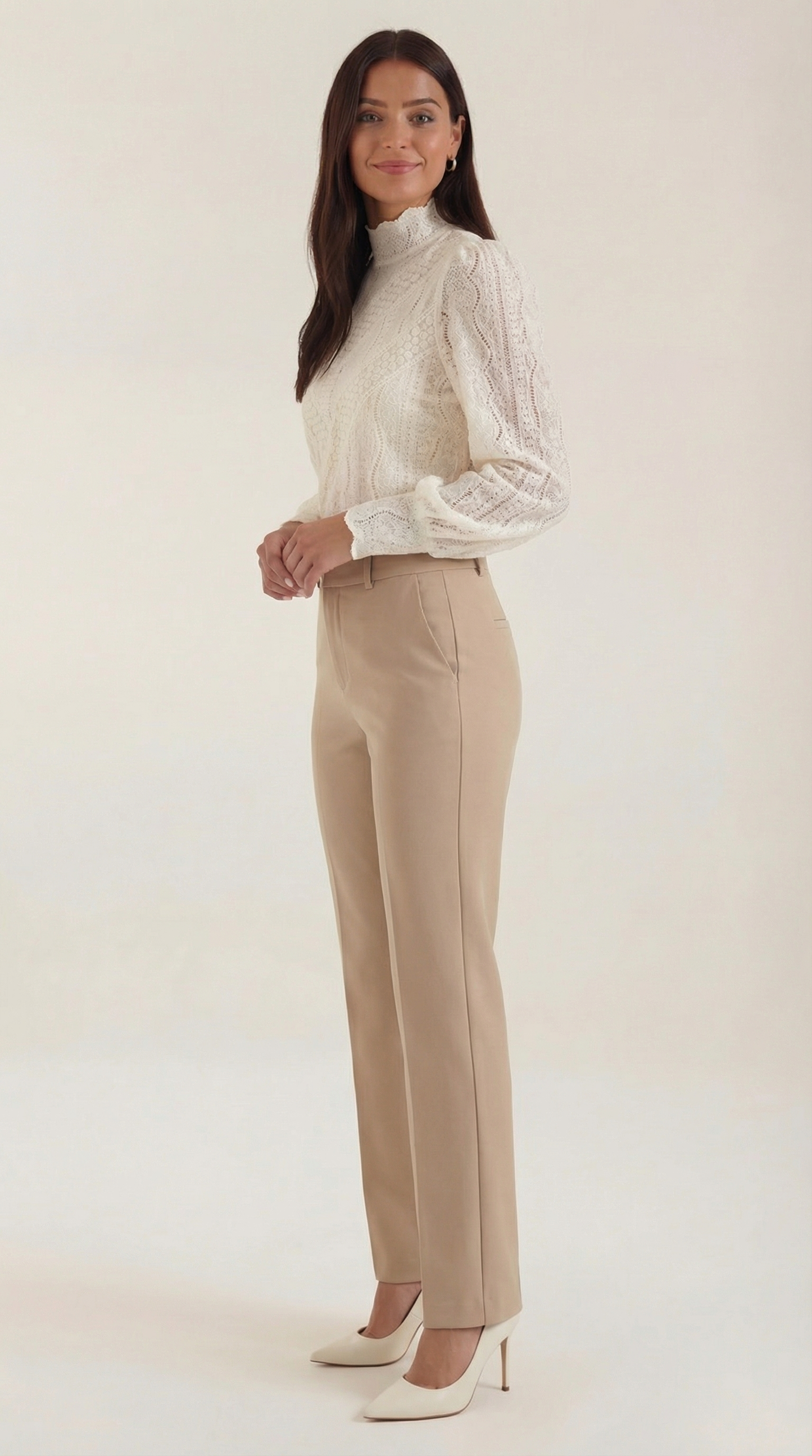 Blusa Donna Texturata Effetto Pizzo