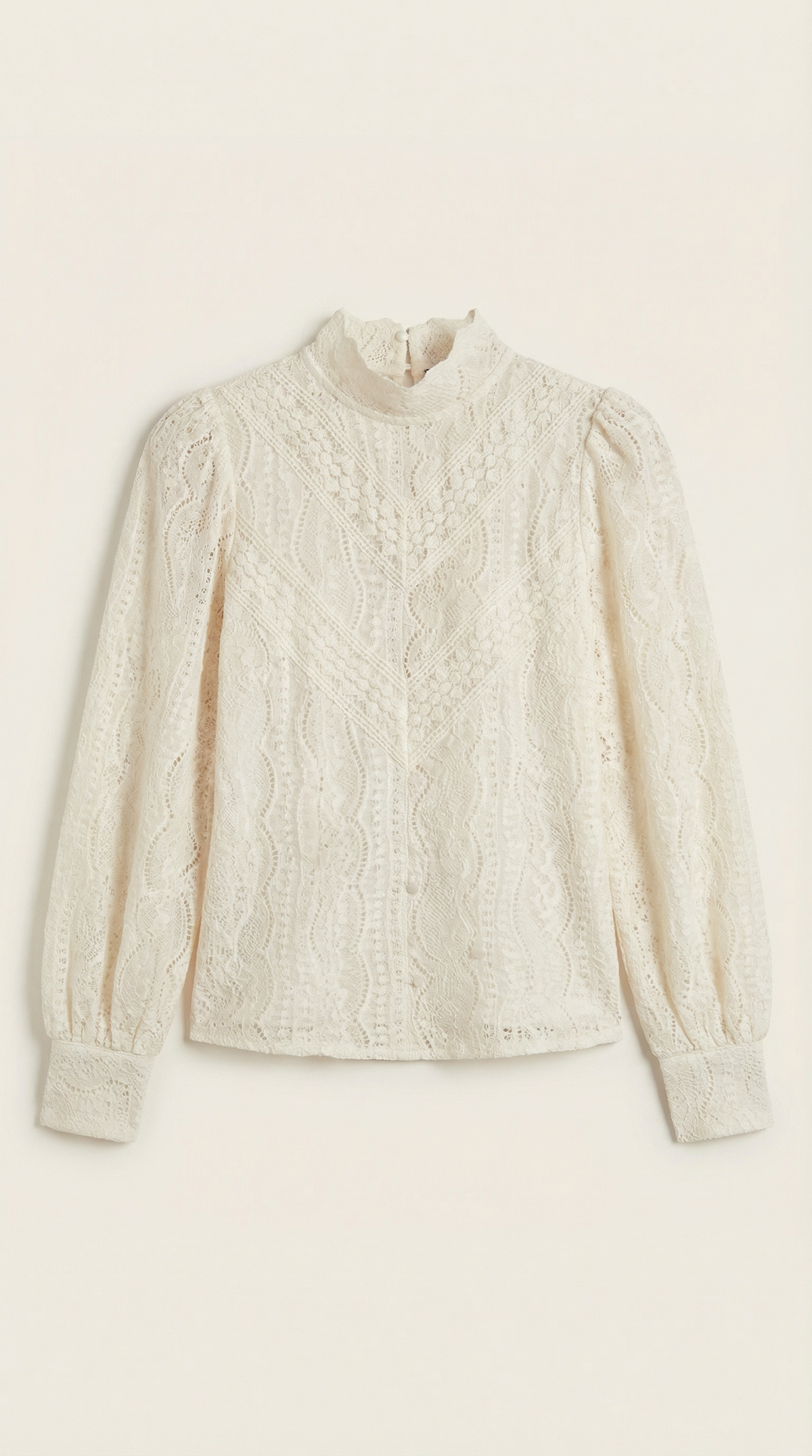 Blusa Donna Texturata Effetto Pizzo