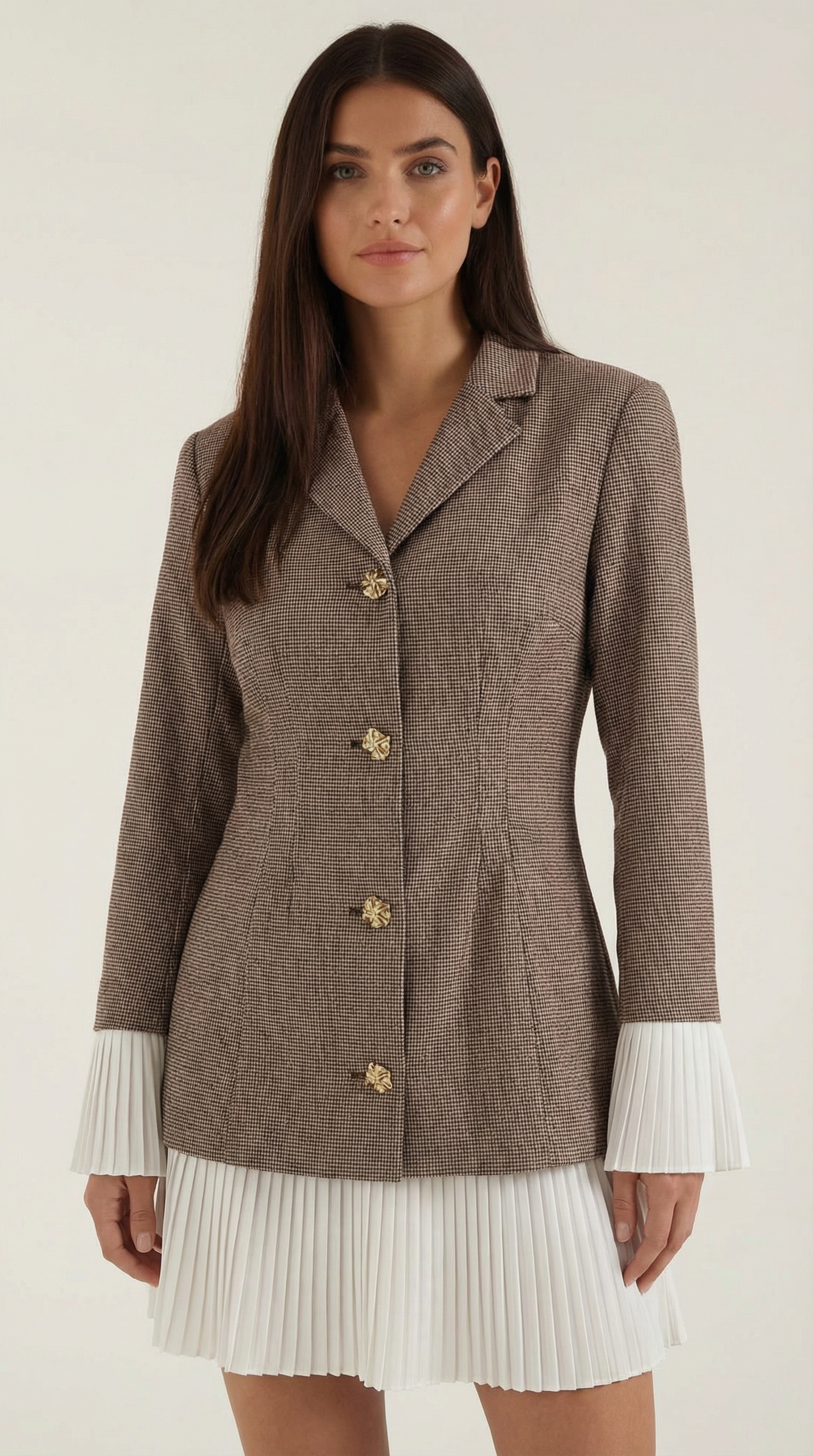 Abito Blazer Corto Donna Effetto Stratificato
