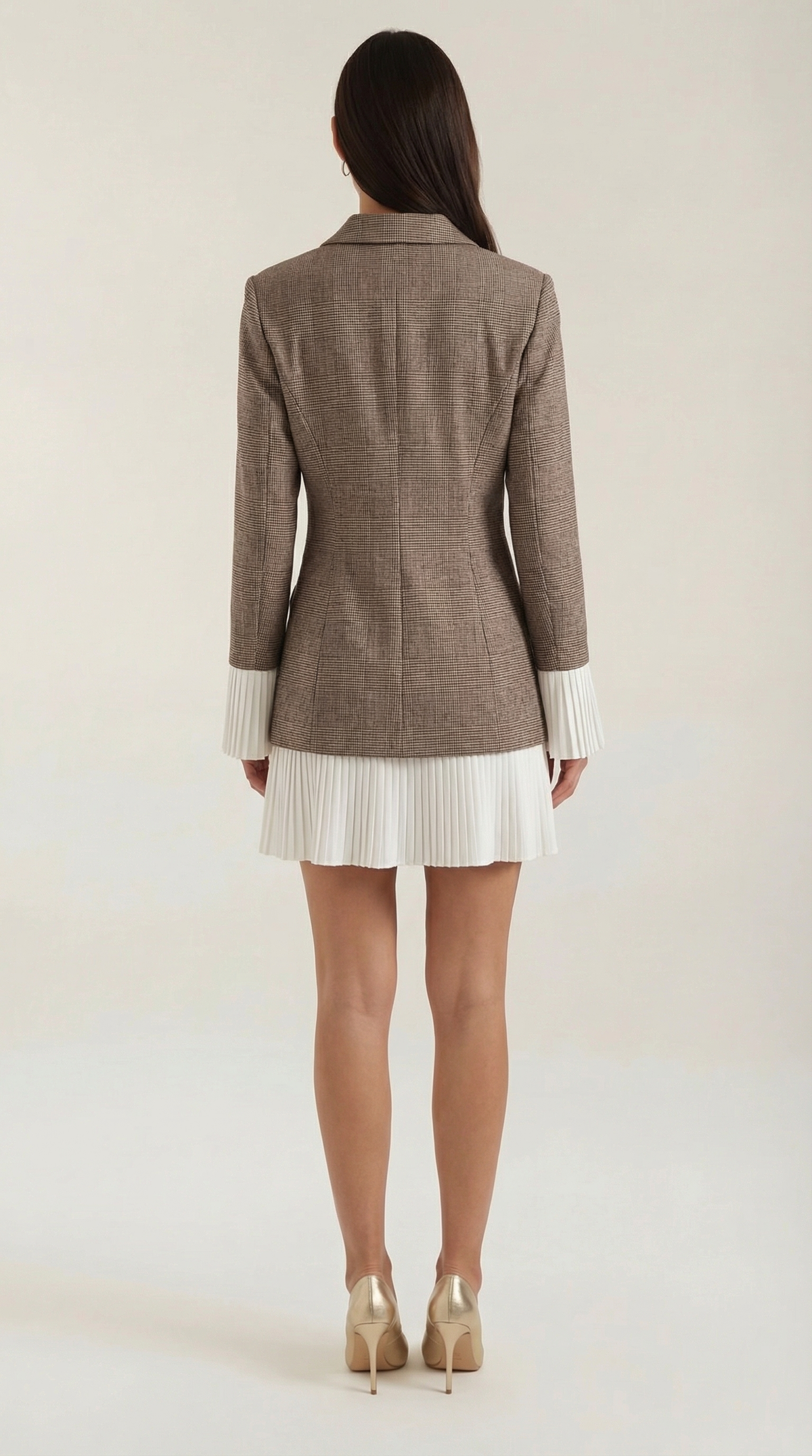 Abito Blazer Corto Donna Effetto Stratificato