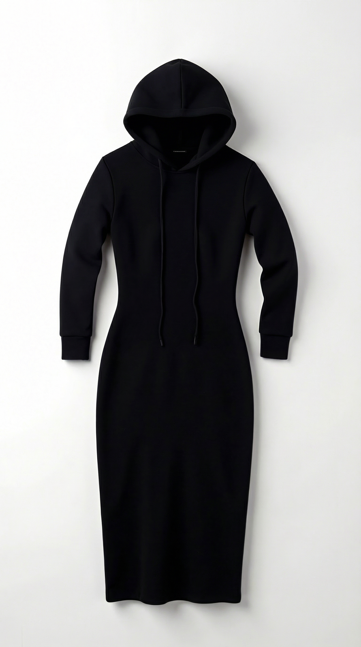 Abito Lungo Donna con Cappuccio