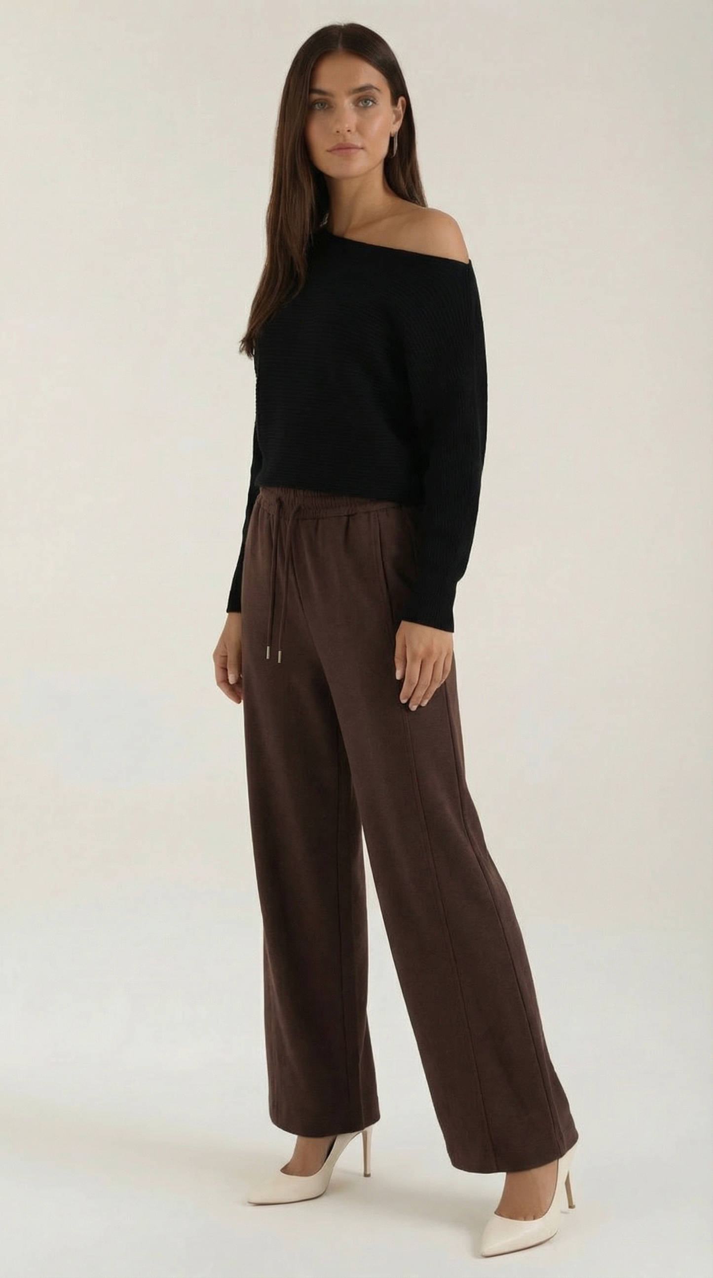 Maglione Donna Spalle Scoperte Oversize