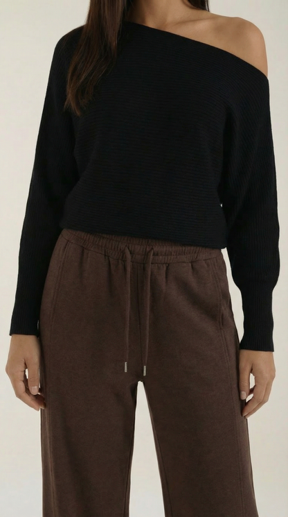 Maglione Donna Spalle Scoperte Oversize