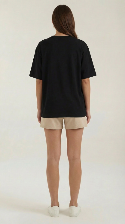 T-Shirt Oversize Donna con Stampa Pop Art