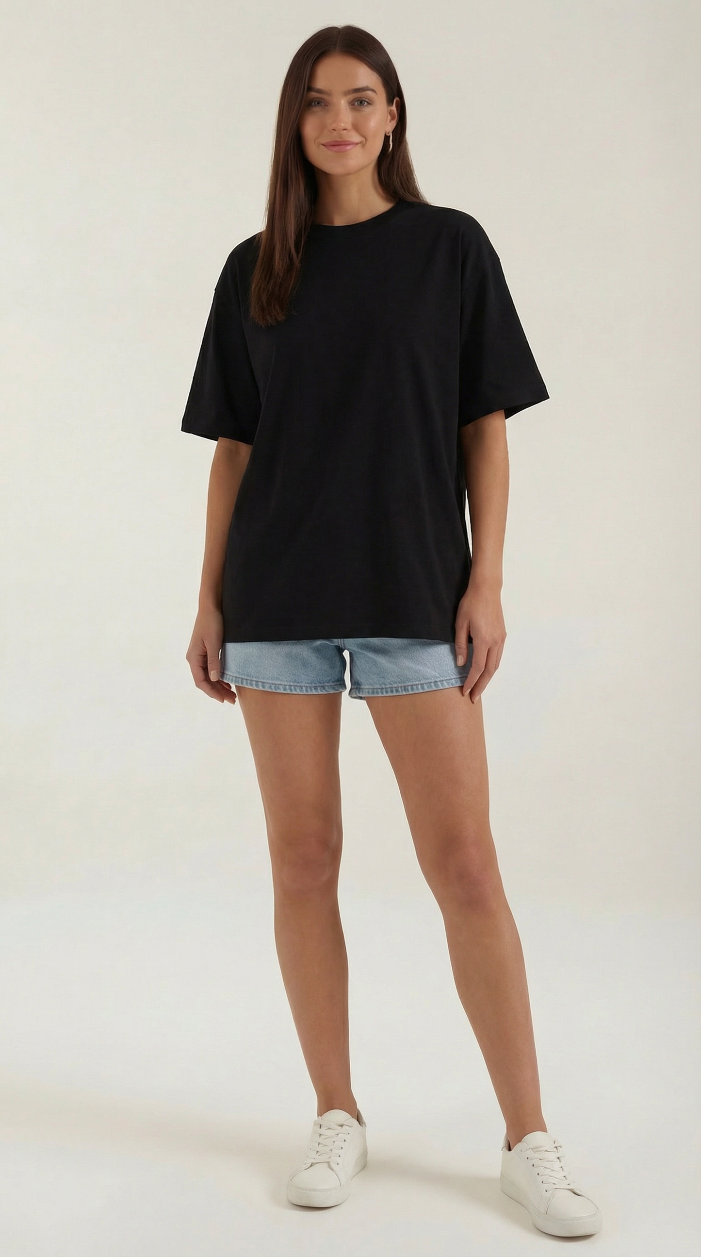 T-Shirt Oversize Donna in Jersey Pesante