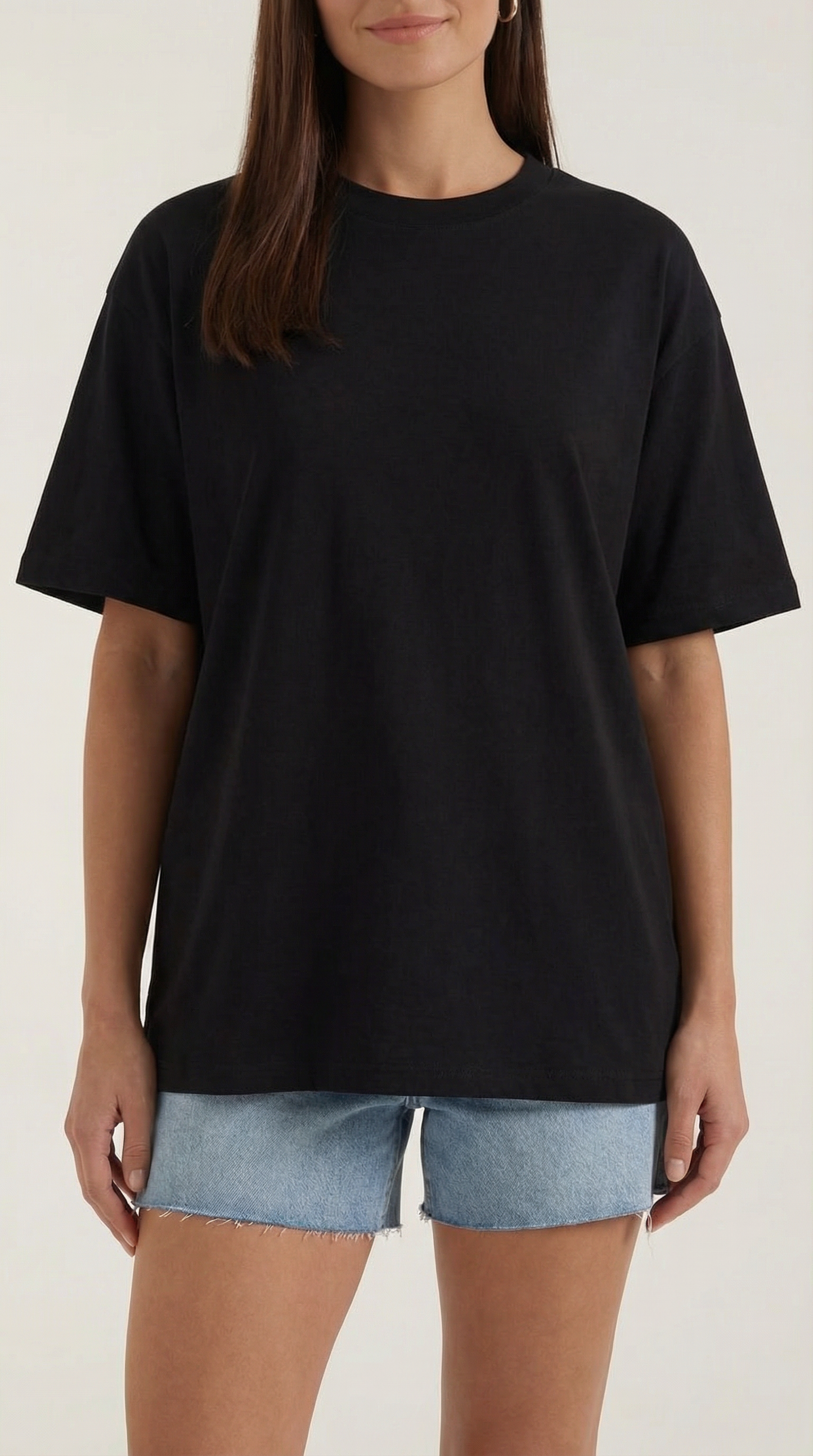 T-Shirt Oversize Donna in Jersey Pesante