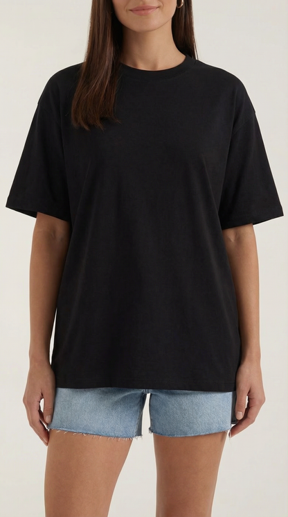 T-Shirt Oversize Donna in Jersey Pesante