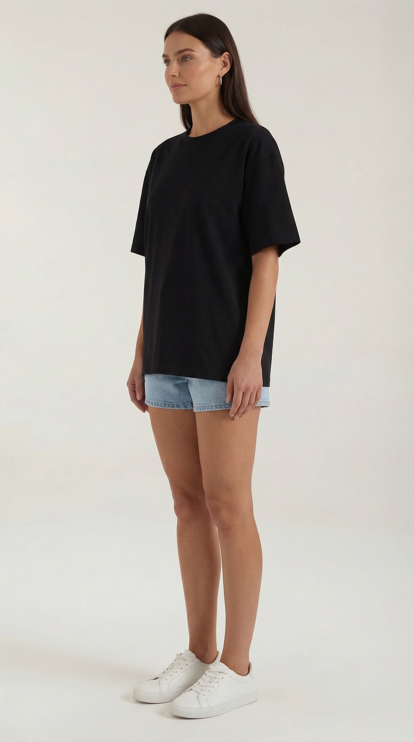 T-Shirt Oversize Donna in Jersey Pesante