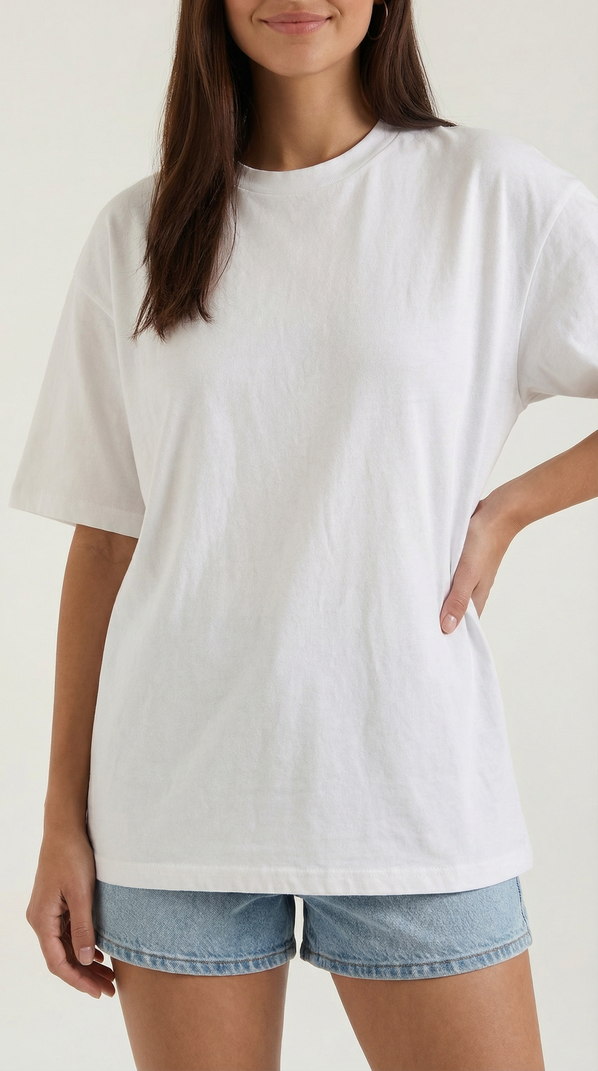 T-Shirt Oversize Donna in Jersey Pesante