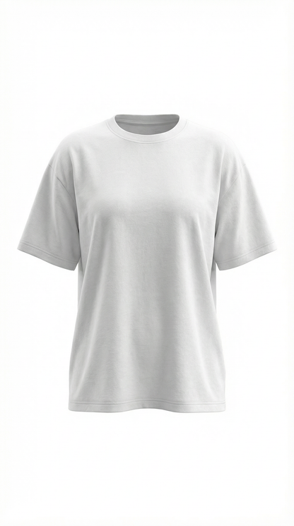 T-Shirt Oversize Donna in Jersey Pesante