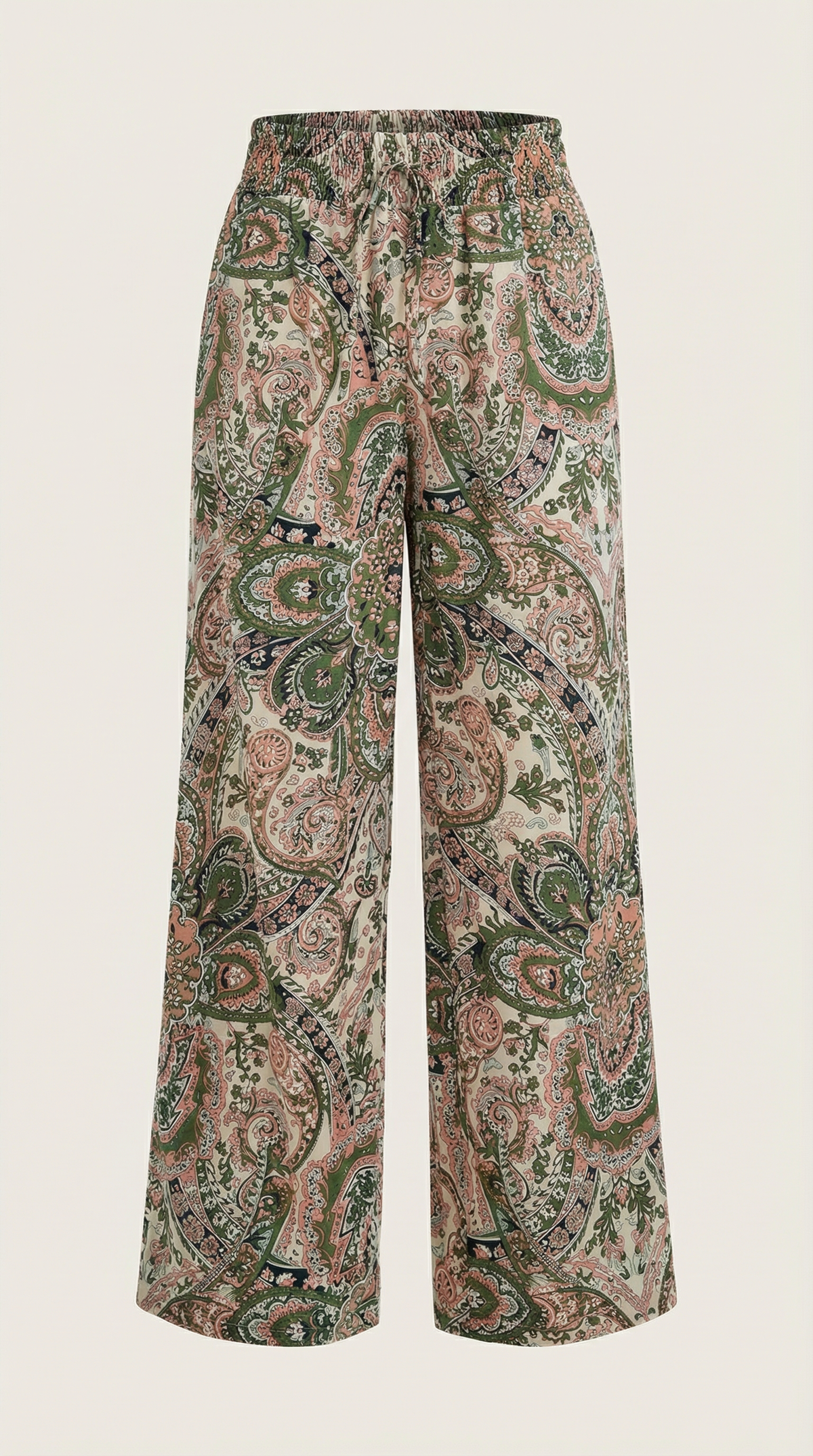 Pantaloni Donna Paisley a Gamba Ampia