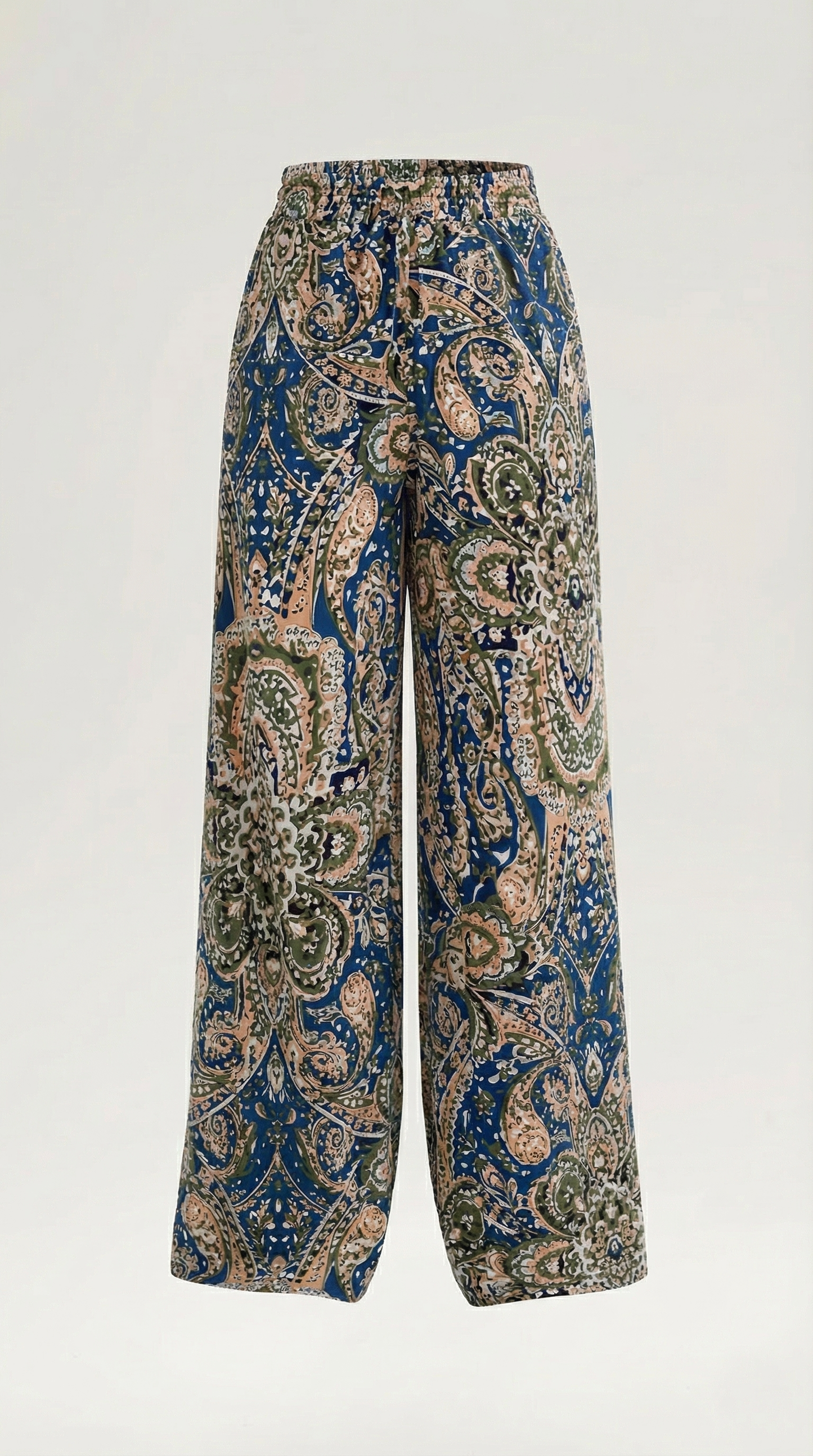 Pantaloni Donna Paisley a Gamba Ampia