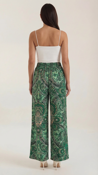 Pantaloni Donna Paisley a Gamba Ampia