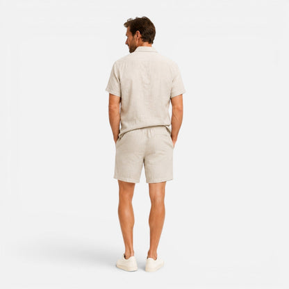 Completo Uomo Estivo Camicia e Shorts Leggero Traspirante