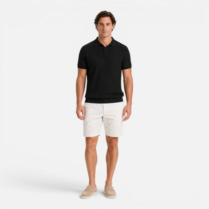 Polo Uomo in Maglia Texturizzata Traspirante Regular Fit