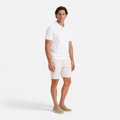 Polo Uomo in Maglia Texturizzata Traspirante Regular Fit