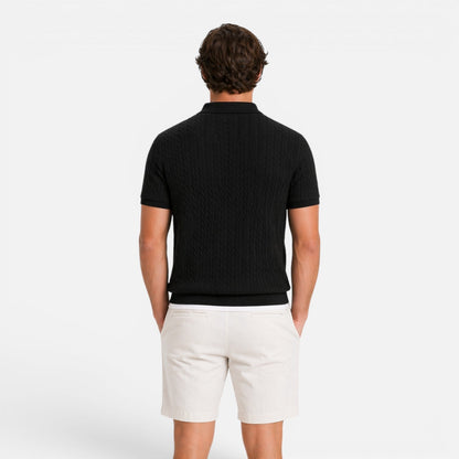 Polo Uomo in Maglia Texturizzata Traspirante Regular Fit
