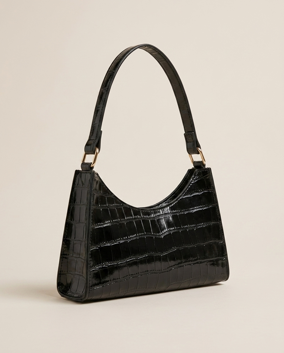 Borsa a Spalla Donna Effetto Cocco