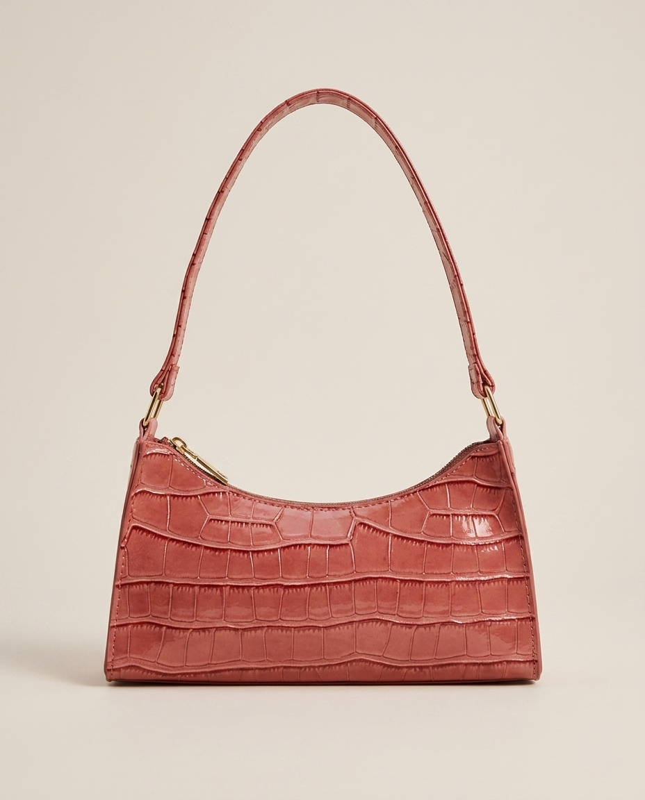 Borsa a Spalla Donna Effetto Cocco