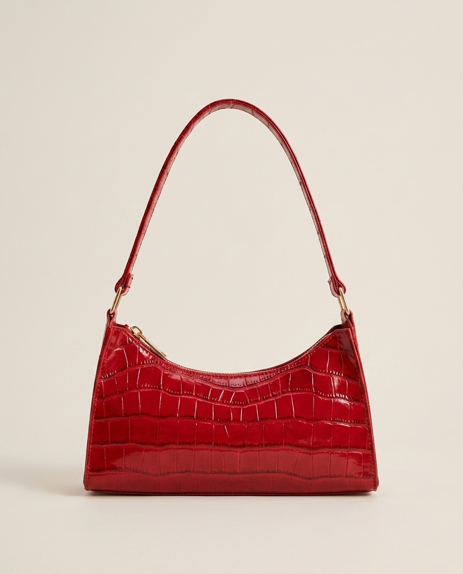Borsa a Spalla Donna Effetto Cocco