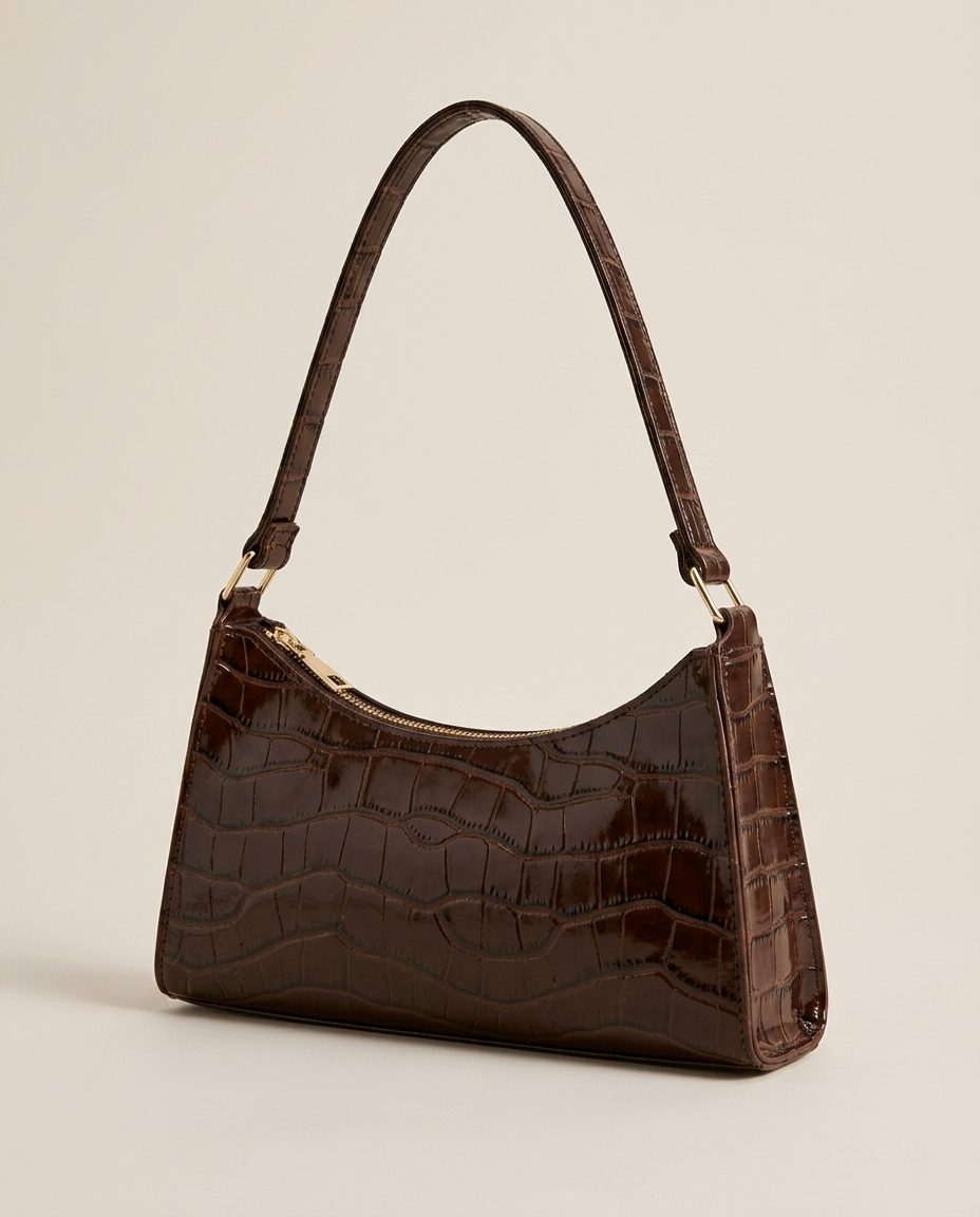 Borsa a Spalla Donna Effetto Cocco