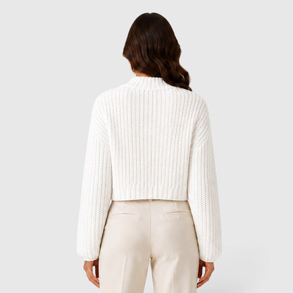 Maglione Crop Donna con Maniche a Campana