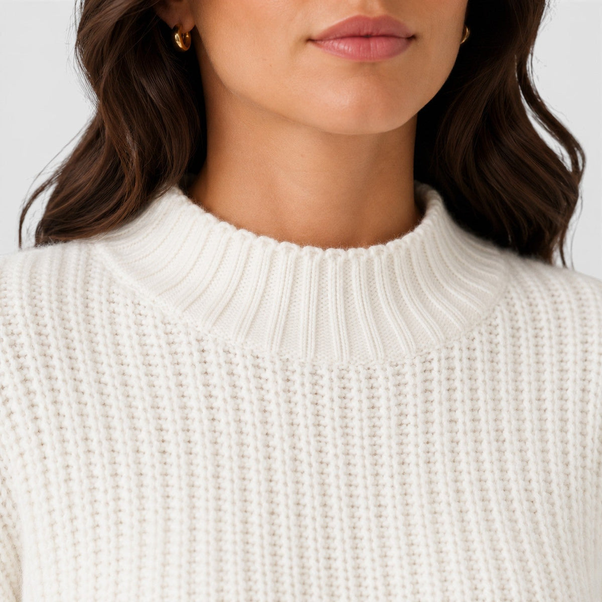 Maglione Crop Donna con Maniche a Campana