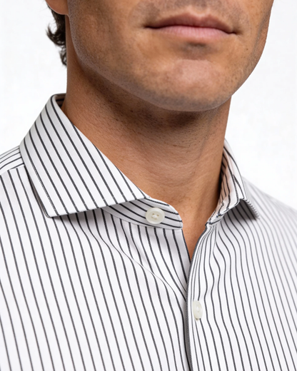Camicia Uomo in Modal Elegante Taglio Curato Traspirante